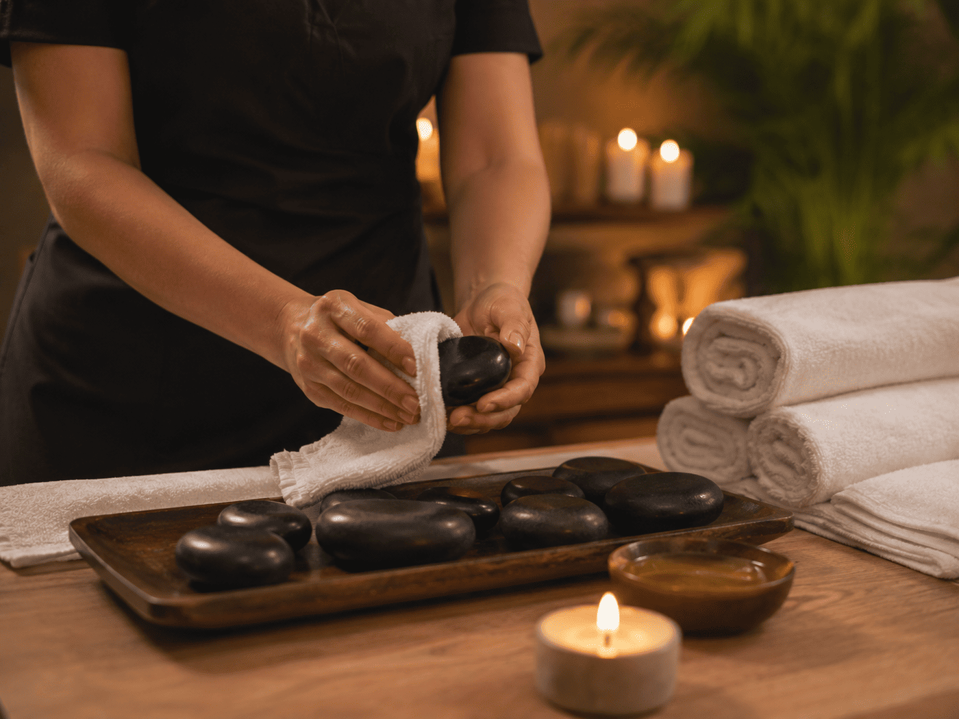 Hot Stone Massage Basaltsteine